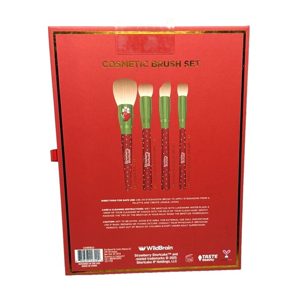 Strawberry Shortcake Makeup Brush & Lip Gloss Bundle Set | Cosmetic Gift Lot | - Picture 4 of 9